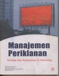 Manajemen Periklanan : Konsep dan Aplikasinya di Indonesia.